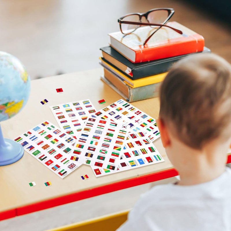 Outus 768 Pieces World Assorted Country Flag Stickers Country Decals Planner Travel Mini Flag Stickers for School, Journal, Scrapbook, Theme Party Decor - Image 4